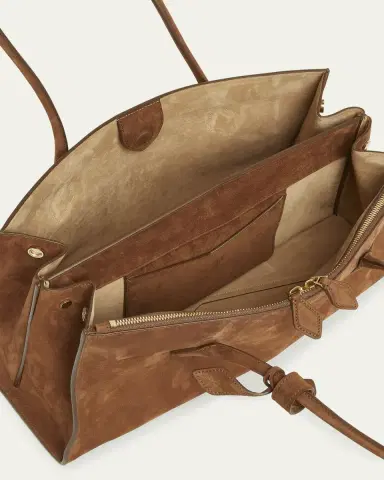 Alaïa Le Teckel Tote Bag in Suede and Leather | Thumbnail 4