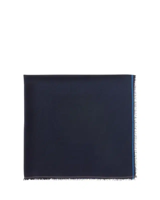 Cashmere Striped Trim Scarf