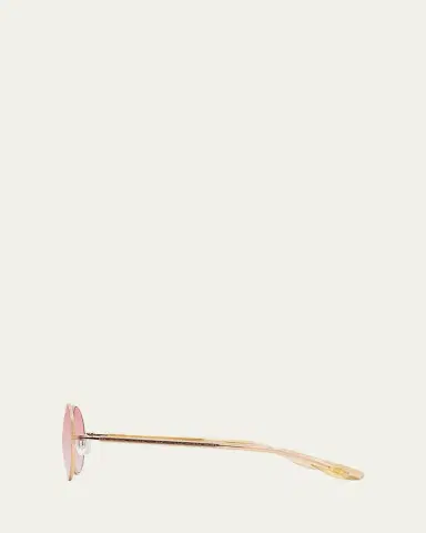 BARTON PERREIRA Anamcara Metal Oval Sunglasses | Thumbnail 3