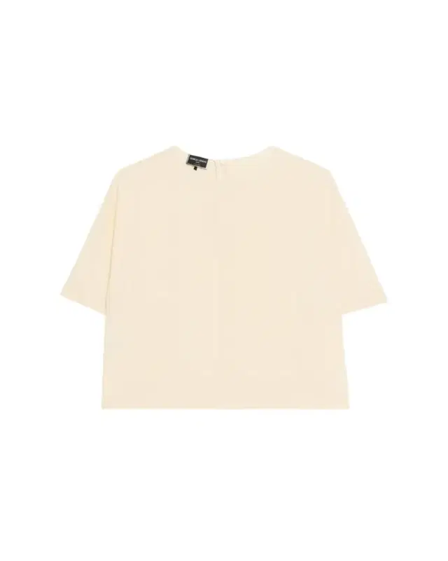 Giorgio Armani Silk Hidden-Zip T-Shirt