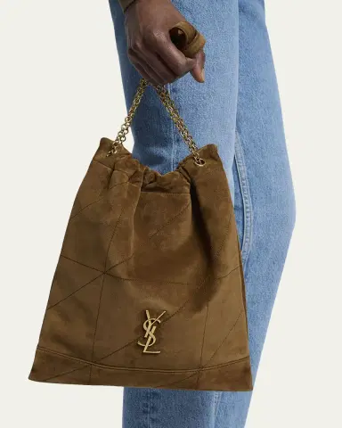 Saint Laurent Jamie 4.3 YSL Pochon Shoulder Bag in Suede | Thumbnail 2 Saint Laurent Jamie 4.3 YSL Pochon Shoulder Bag in Suede | Thumbnail 2