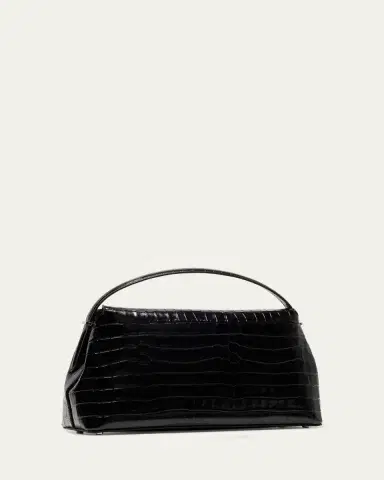 TOTEME T-Lock Croc-Embossed Top-Handle Bag | Thumbnail 3