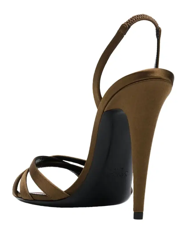 Saint Laurent 110mm Kate Satin Sandals