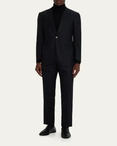 Zegna Men's Centoventimila Wool Tonal Stripe Suit | Thumbnail 2 Zegna Men's Centoventimila Wool Tonal Stripe Suit | Thumbnail 2