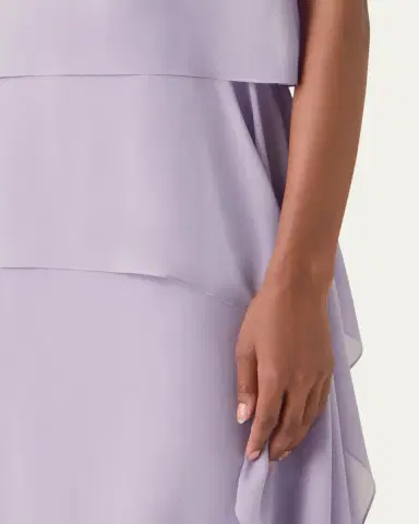 Akris Malva Silk Georgette Layered Dress | Thumbnail 5 Akris Malva Silk Georgette Layered Dress | Thumbnail 5