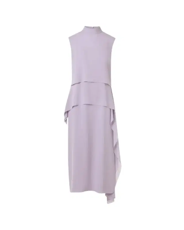 Malva Silk Georgette Layered Dress