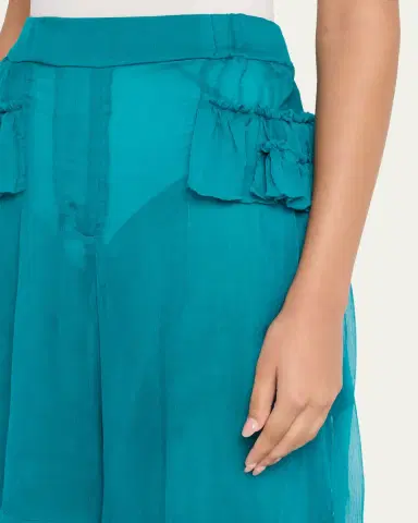 Dries Van Noten Pacuna Tiered Silk Muslin Shorts | Thumbnail 5 Dries Van Noten Pacuna Tiered Silk Muslin Shorts | Thumbnail 5