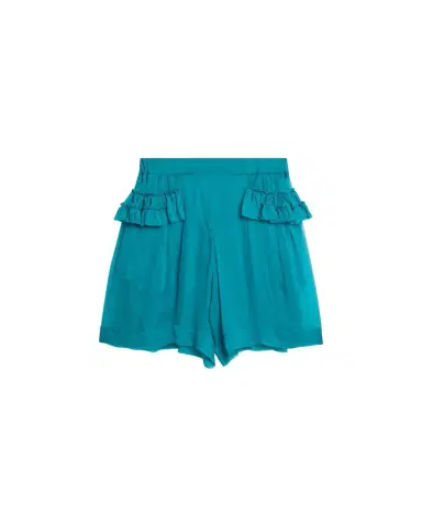 Dries Van Noten Pacuna Tiered Silk Muslin Shorts | Thumbnail 1 Dries Van Noten Pacuna Tiered Silk Muslin Shorts | Thumbnail 1