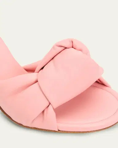 Bottega Veneta 90mm Cherry Nappa Leather Mules | Thumbnail 3