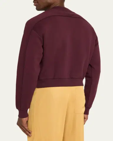 Sanderlak Men's Terry Cotton Jersey Crewneck Sweatshirt | Thumbnail 3