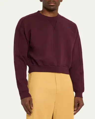 Sanderlak Men's Terry Cotton Jersey Crewneck Sweatshirt | Thumbnail 4