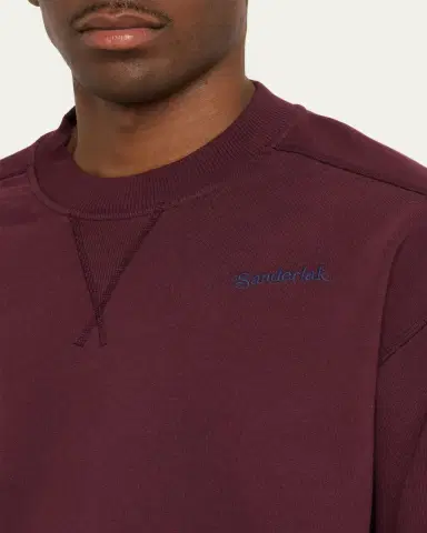 Sanderlak Men's Terry Cotton Jersey Crewneck Sweatshirt | Thumbnail 5