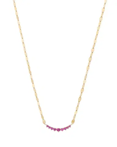 Lana Mini Curved Pink Sapphire Necklace | Thumbnail 1