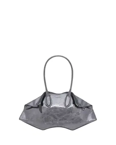 Alexander McQueen Manta Shoulder Bag in Metallic Leather | Thumbnail 1 Alexander McQueen Manta Shoulder Bag in Metallic Leather | Thumbnail 1