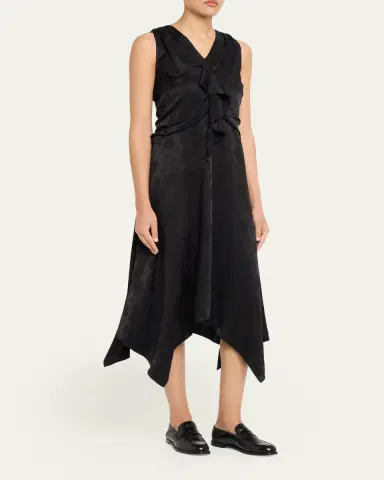 3.1 Phillip Lim Floral Silk Draped Midi Dress | Thumbnail 4 3.1 Phillip Lim Floral Silk Draped Midi Dress | Thumbnail 4