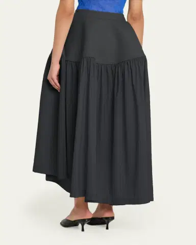Issey Miyake Mute Winding Asymmetric Midi Skirt | Thumbnail 3