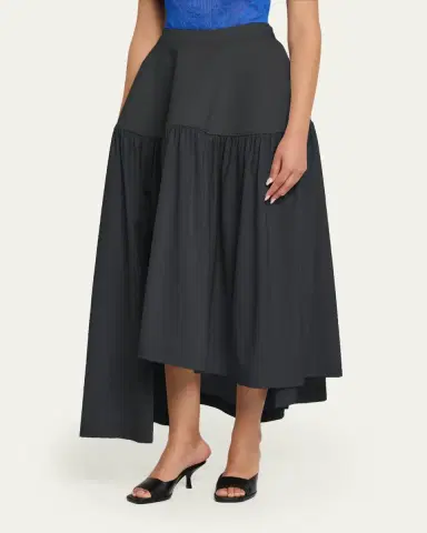 Issey Miyake Mute Winding Asymmetric Midi Skirt | Thumbnail 4