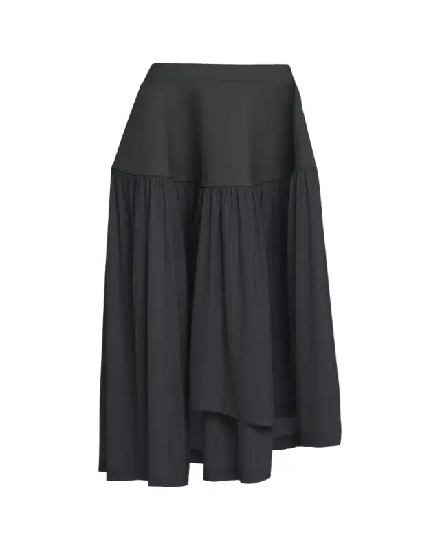 Issey Miyake Mute Winding Asymmetric Midi Skirt