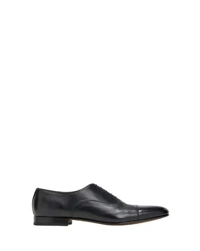 Santoni Men's Darian Calfskin Leather Oxfords