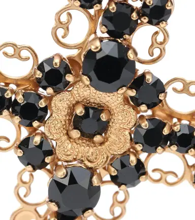Dolce & Gabbana Crystal clip-on earrings | Thumbnail 2