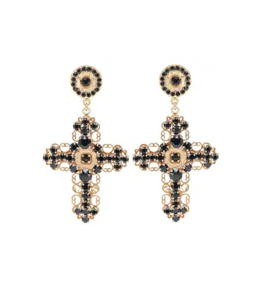 Dolce & Gabbana Crystal clip-on earrings | Thumbnail 1