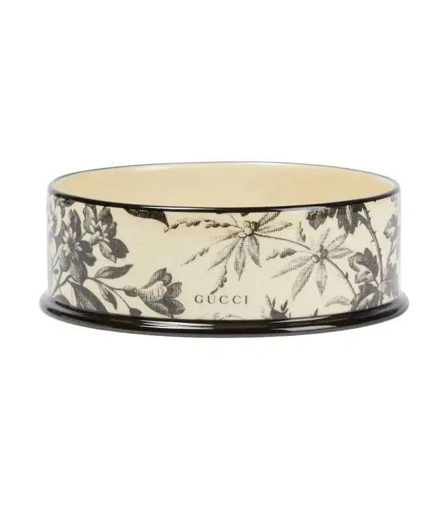 Gucci Herbarium porcelain dog bowl