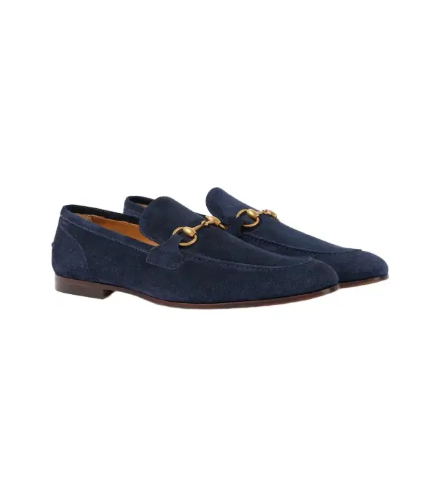 Gucci Jordaan Horsebit suede loafers