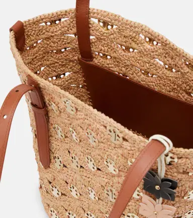 Rabanne Small embellished raffia tote bag | Thumbnail 3 Rabanne Small embellished raffia tote bag | Thumbnail 3