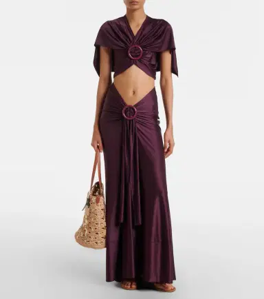 Rabanne Small embellished raffia tote bag | Thumbnail 5 Rabanne Small embellished raffia tote bag | Thumbnail 5