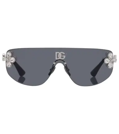 Dolce & Gabbana DG crystal-embellished aviator sunglasses | Thumbnail 1