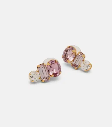 Jennifer Behr Patricia crystal-embellished earrings | Thumbnail 3