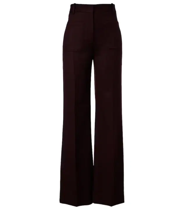 Victoria Beckham Alina virgin wool wide-leg pants