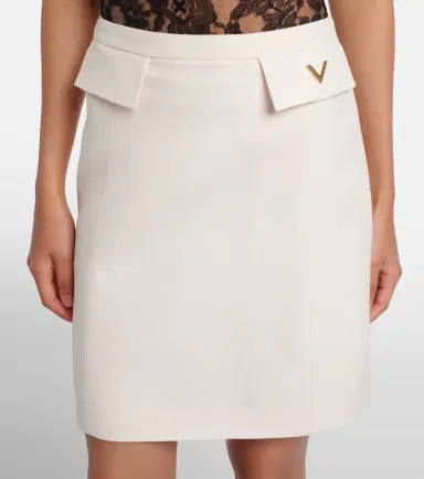 Valentino Crepe Couture VGold miniskirt | Thumbnail 2 Valentino Crepe Couture VGold miniskirt | Thumbnail 2