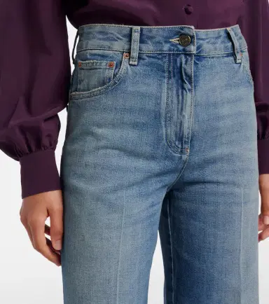 Valentino VGold wide-leg faded jeans | Thumbnail 7 Valentino VGold wide-leg faded jeans | Thumbnail 7