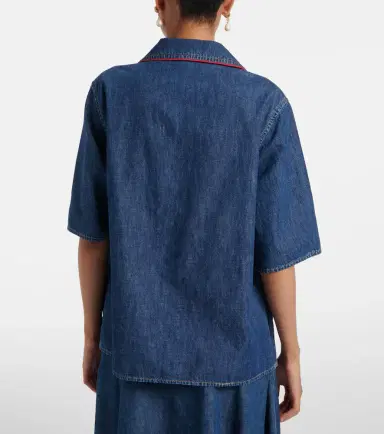 Valentino VGold denim top | Thumbnail 4 Valentino VGold denim top | Thumbnail 4