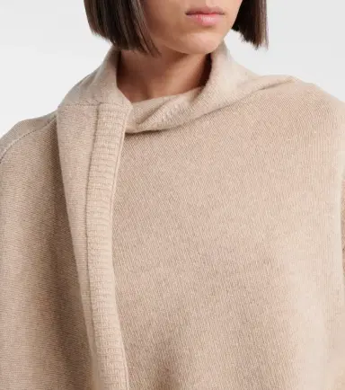 The Attico Scarf-detail virgin wool sweater | Thumbnail 5