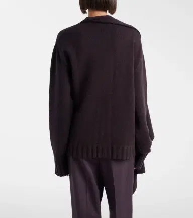 The Attico Scarf-detail wool and cashmere cardigan | Thumbnail 5