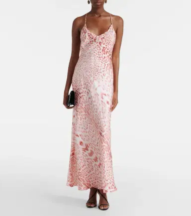 Roberto Cavalli Leopard-print silk satin dress | Thumbnail 5