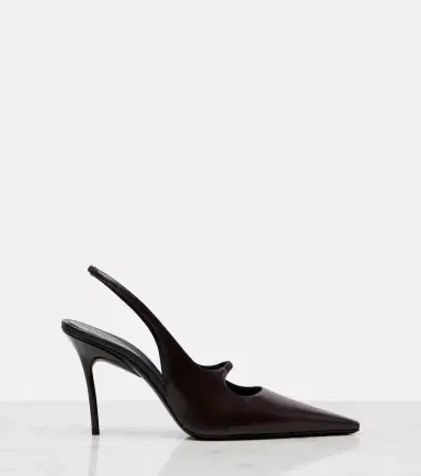 Alaïa Alaïa Drop leather slingback pumps | Thumbnail 4
