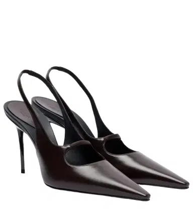 Alaïa Alaïa Drop leather slingback pumps | Thumbnail 1