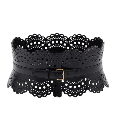 Alaïa Alaïa Vienne Wave leather belt | Thumbnail 1 Alaïa Alaïa Vienne Wave leather belt | Thumbnail 1