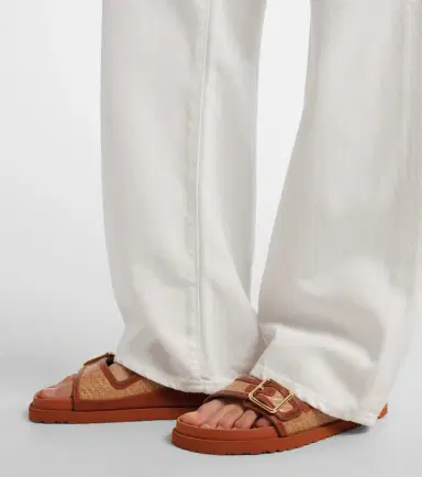 Birkenstock 1774 Arizona leather-trimmed woven sandals | Thumbnail 5