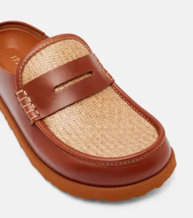 Birkenstock 1774 Naples leather-trimmed woven mules | Thumbnail 2 Birkenstock 1774 Naples leather-trimmed woven mules | Thumbnail 2