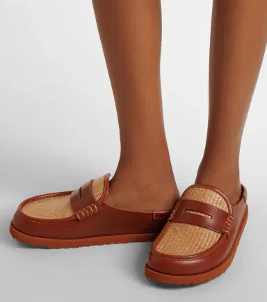 Birkenstock 1774 Naples leather-trimmed woven mules | Thumbnail 5 Birkenstock 1774 Naples leather-trimmed woven mules | Thumbnail 5