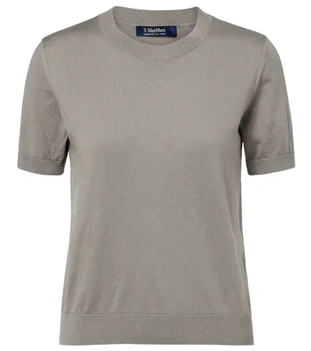 'S Max Mara Cotton, silk, and cashmere top