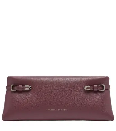 Brunello Cucinelli Small leather clutch | Thumbnail 1