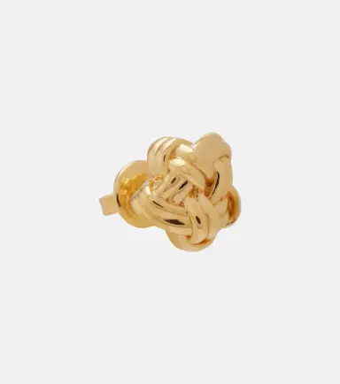Bottega Veneta Knot 18kt gold-plated sterling silver earrings | Thumbnail 3