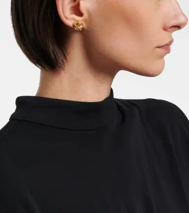 Bottega Veneta Knot 18kt gold-plated sterling silver earrings | Thumbnail 5