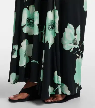 Alaïa Alaïa Floral ruched jersey maxi dress | Thumbnail 4