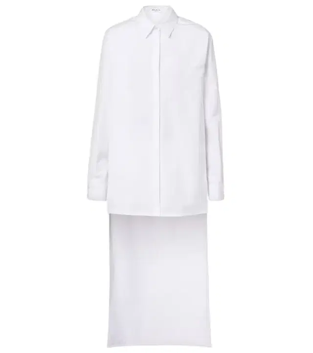 Alaia Alaïa Asymmetric cotton poplin shirt